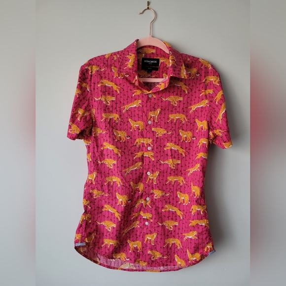 Bonobos 'Riviera' Leopard Print Shirt - Picture 2 of 4